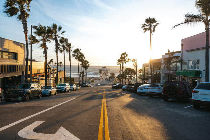 Panoramic Image of Manhattan Beach, CA